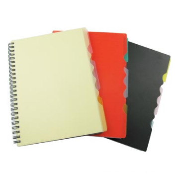 Black PP Cover Spiral Notebook A5 Adressbuch